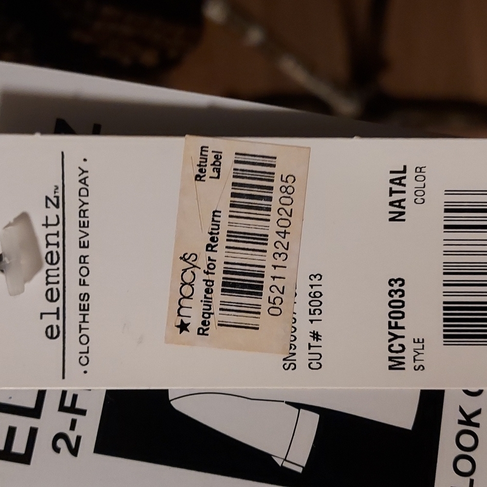 ELEMENTZ blouse 2 fer twinset the look of two pieces in one new size L - Picture 11 of 13